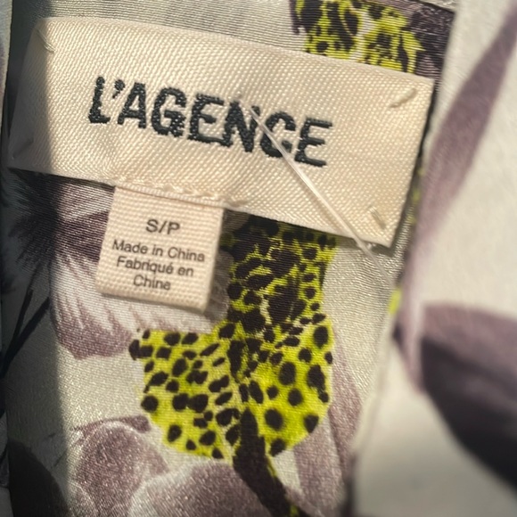 NWOT.. L’agence Cameron Silk Shirt Dress - Picture 2 of 5